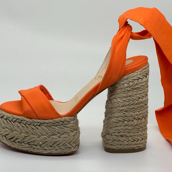 Christian Louboutin MARIZA DU DESERT Platform Heels Espadrille Sandal Shoes - Picture 4 of 14